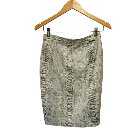 Blumarine Snakeskin‎ Print Skirt Pencil  I38 D32 - Picture 3 of 8